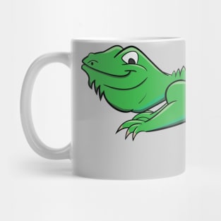 Cartoon Light Green Lizard Mug